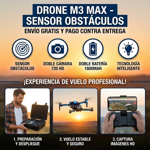 SOLO HOY: Drone PRO 2026 + 4 Regalos GRATIS 🎁 ¡Aprovecha antes que se agote!