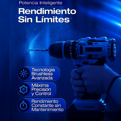 Kit Profesional 4 en 1 🔧Taladro Inalámbrico + 77 Piezas y Accesorios + Cortador de Lamina — ¡Todo en un solo pack